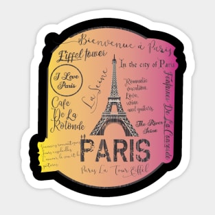 Paris Eiffel Tower Sticker